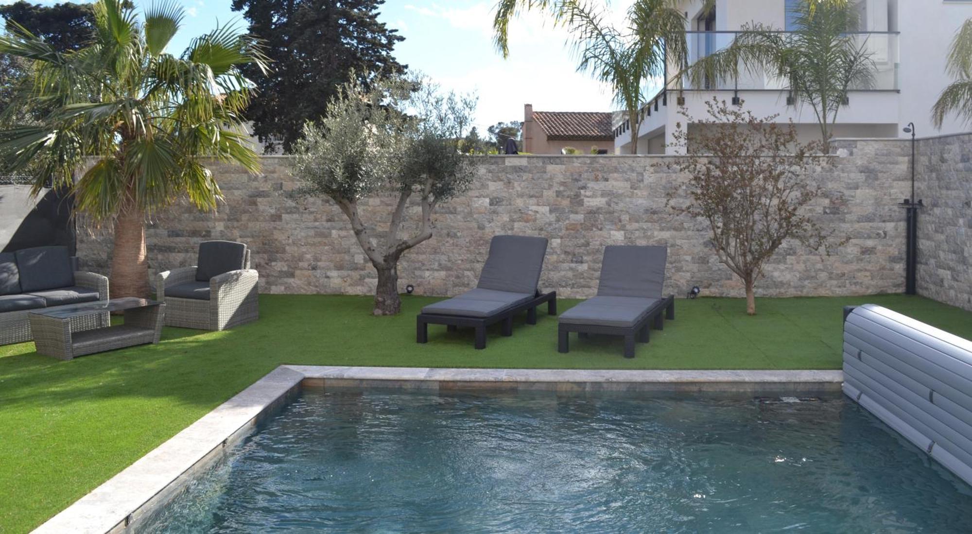 Etoile Du Berger Saint Aygulf 3 Villas Et 4 Appartements Jardin Individuel Et Piscine Chauffee En Saison - La Mer Et Les Plages 450 M Ngoại thất bức ảnh